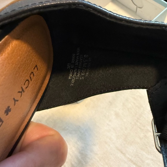 🖤Lucky Brand Black Braided Heels🖤 - Picture 4 of 4